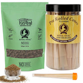 Royal Swag Tobacco & Nicotine Free Smoking Mixture With 100% Natural Herbal Smoking Blend 1 Pack -100gm With Pre-Rolled Cones Classic King Size Rolling Papers With Filter Tips - 110mm Long Cones